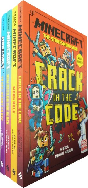 Minecraft Stonesword Saga Series by Nick Eliopulos 4 Books Collection Set - Ages 7-10 - Paperback Farshore