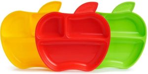 Munchkin Apple divided plate 6 m+ 3 pc