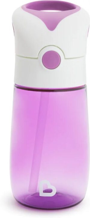 Munchkin Flip & Go cup with straw 18 m+ Purple 355 ml