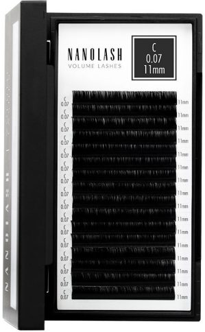 Nanolash Volume Lashes false eyelashes 0.07 C #11 mm
