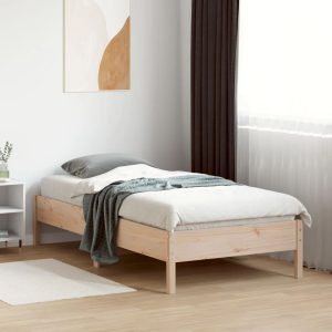 Natur Pur Brilliana Solid Wood Bed brown 36.5 H x 80.5 W x 195.5 D cm