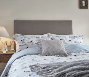 Helena Springfield Blue/Neutral Duvet Cover Set Super King - 2 Standard Pillowcases