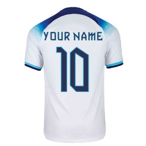 Nike 2022-2023 England Home Shirt (Your Name) - White - male - Size: Large 42-44" Chest (104-112cm)