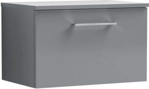 Nuie Arno 605mm Wall Mounted Standard Single Vanity gray 377.0 H x 377.0 W x 390.0 D cm