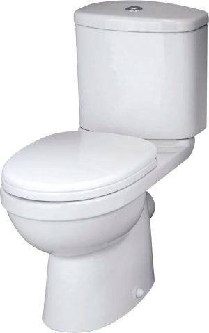 Nuie Ivo Close Coupled Toilets with Seat White 63mm
