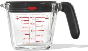 OXO Good Grips 500ml Glass Measuring Cup With Lid