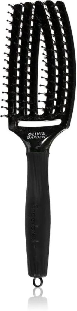 Olivia Garden Fingerbrush Midnight Desert flat brush odstín Onyx 27 cm