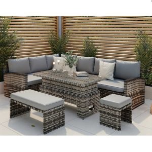 Ophelia & Co. Rosen 9 - Person 140 Long gray