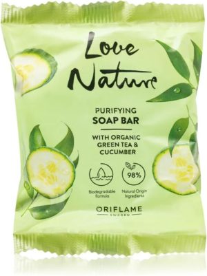 Oriflame Love Nature Green Tea & Cucumber bar soap with lactic acid 75 g