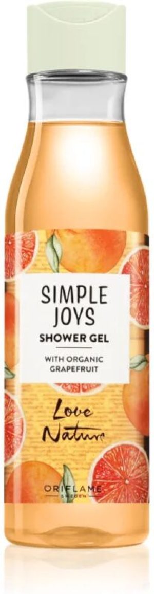 Oriflame Love Nature Simple Joys shower gel Organic Grapefruit 250 ml