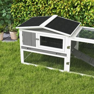 PawHut Rabbit brown 68.0 H x 156.0 W x 58.0 D cm