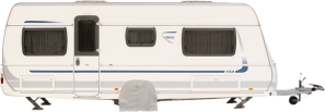 Hindermann fit cover for wheel housings Bürstner from 2015 Averso Top / Averso Plus / Premio Plus light gray 1-axle