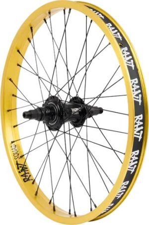 Rant Moonwalker 20" V2 BMX Freecoaster Rear Wheel (Matte Gold - Right hand drive) - Gold