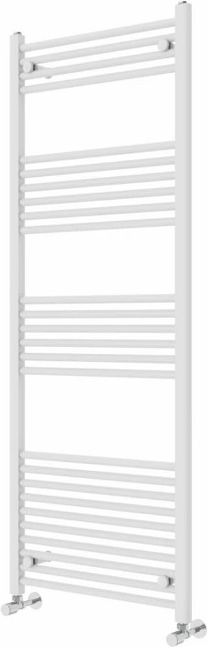 Rebrilliant Wiest Straight Heated Towel Rail Radiator Bathroom Ladder Warmer white 160.0 H x 3.0 D cm