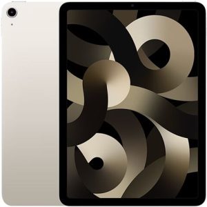 Refurbished: Apple iPad Air 5th Gen (A2588) 10.9” 256GB - Starlight, WiFi C