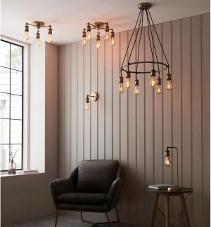 Rio Hal 6 Light Chandelier yellow 14.7 H x 54.5 W x 54.5 D cm