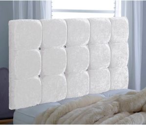 Rosdorf Park Estep Upholstered Headboard white 62.0 H x 184.0 W x 6.0 D cm
