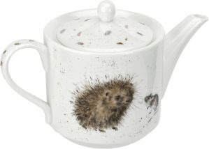 Royal Worcester Wrendale 2 Cup Teapot - Hedgehog & Mice