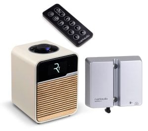 Ruark Audio R1 MK4 Radio Inc BackPack 3 + Remote Control Light Cream