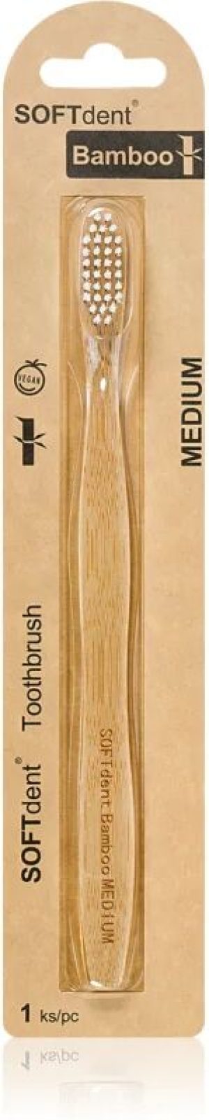 SOFTdent Bamboo Medium bamboo toothbrush 1 pc