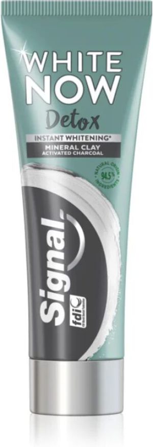 Signal White Now Detox Charcoal whitening toothpaste with activated charcoal 75 ml