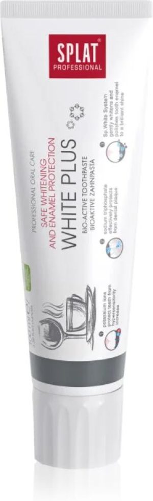 Splat Professional White Plus bioactive toothpaste for gentle teeth whitening and to protect enamel 100 ml