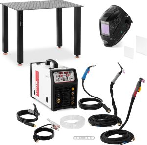Stamos Welding Group Welding set - Combination welder - 200 A - Duty Cycle 60 % - Welding helmet Colour Glass Y-100 - Welding table 150 kg TRON 200 ONE-SET-7