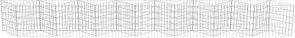 Symple Stuff Galvanised Steel Gabion Wall 19.69 H x 177.17 W x 29.9974 D cm