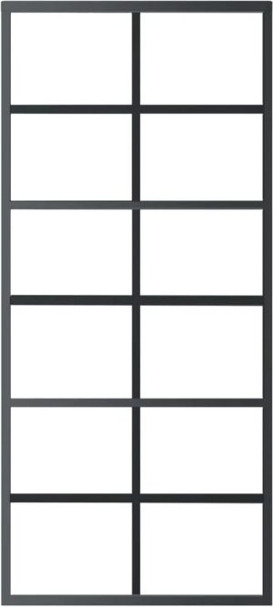 Symple Stuff Vidaxl Sliding Door With Hardware Set ESG Glass&Aluminium 205.0 H x 90.0 W x 2.0 D cm