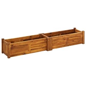Symple Stuff Wooden Planter Box brown 25.0 H x 150.0 W x 30.0 D cm