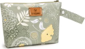 T-TOMI Small Baggie travel bag Leafs 18x24 cm