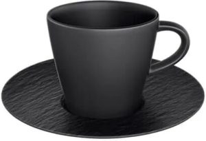 Villeroy & Boch Manufacture Rock Noire Espresso Cup & Saucer