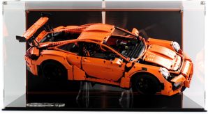Wicked Brick Display case for LEGO® Technic: Porsche 911 GT3 RS (42056) - Display case with printed vinyl background