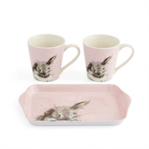 Wrendale Designs 'Bathtime' Rabbit Mug & Tray Set
