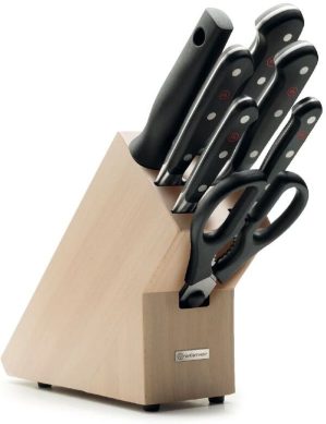 Wüsthof 1090170701 Classic Knife Block with 7 Pieces in Beech
