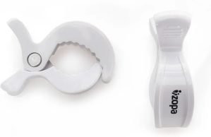 Zopa Multifunctional Stroller Clamps multi-purpose clip White 2 pc