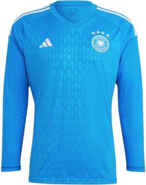 adidas 2022-2023 Germany Home Goalkeeper Shirt (Blue) - Blue - male - Size: XXXL 48-50" Chest