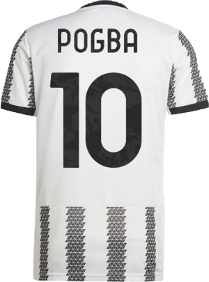 adidas 2022-2023 Juventus Home Shirt (POGBA 10) - White - male - Size: XS - 34-36" Chest Size