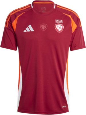 adidas 2024-2025 Latvia Home Shirt - Maroon - male - Size: Small 36-38" Chest