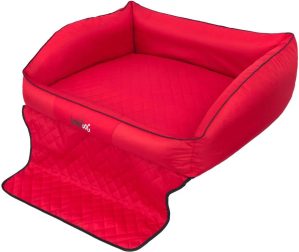 HobbyDog Codur Travel Dog Bed red/black 35.0 H x 110.0 W x 90.0 D cm