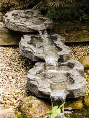 Borough Wharf Khinvasara Resin Fountain black/blue 11.0 H x 51.0 W x 40.0 D cm