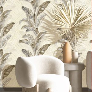 17 Stories Corazzini 10m x 1.06m 3D Embossed Metallic Finish Wallpaper Roll gray/brown 1000.0 H x 106.0 W cm