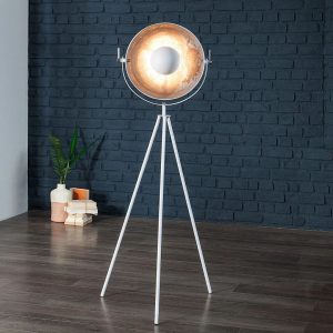 Rio Fiedler 140cm Tripod Floor Lamp white/brown 140.0 H x 65.0 W x 65.0 D cm