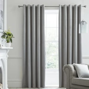 Laurence Llewelyn-Bowen Montrose Eyelet Blackout Curtains gray/blue/brown 229.0 H cm