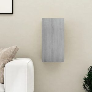 Ebern Designs Wall Mounted Cabinet gray/brown 60.0 H x 30.5 W x 30.0 D cm
