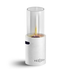17 Stories Kaare Caminetto a Bioetanolo Da Terra Ethanol Fire white/brown 82.0 H x 29.0 W x 29.0 D cm