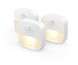 eufy Lumi Stick-On Night Light (3-pack) White