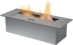Adam Bio Ethanol Fire black/gray 89.0 W x 21.0 D cm