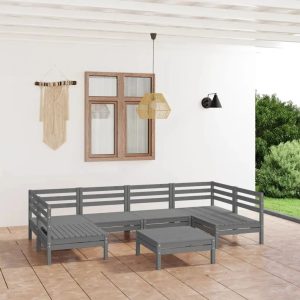 17 Stories Guenzi Solid Wood 6 - Person Seating Group brown/green