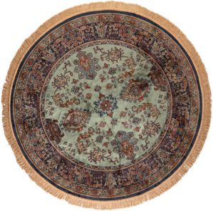 Latitude Vive Round Glenbrook Persian Machine Woven Brown/Green Area Rug brown/green 200.0 W x 0.25 D cm